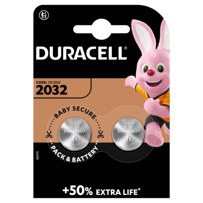 Knopfzelle Duracell Electronics 2032, 2 Stück